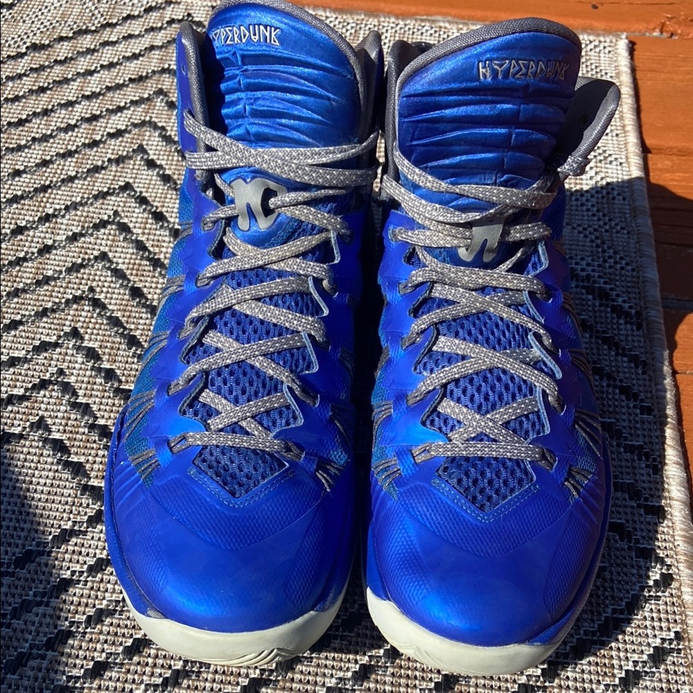 Nike Hyperdunk 2013 Basketball Shoes Blue Mens Size 9.5 599537-405